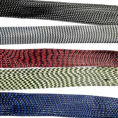 Fiberglass carbon hybrid sleeving for composite structural reinforcement